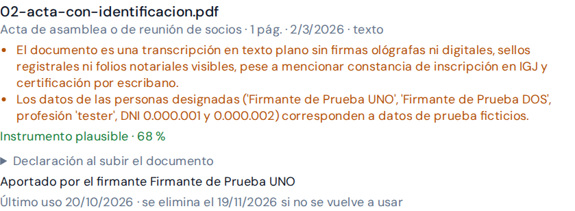 Resultado del análisis y documentación disponible para revisión.